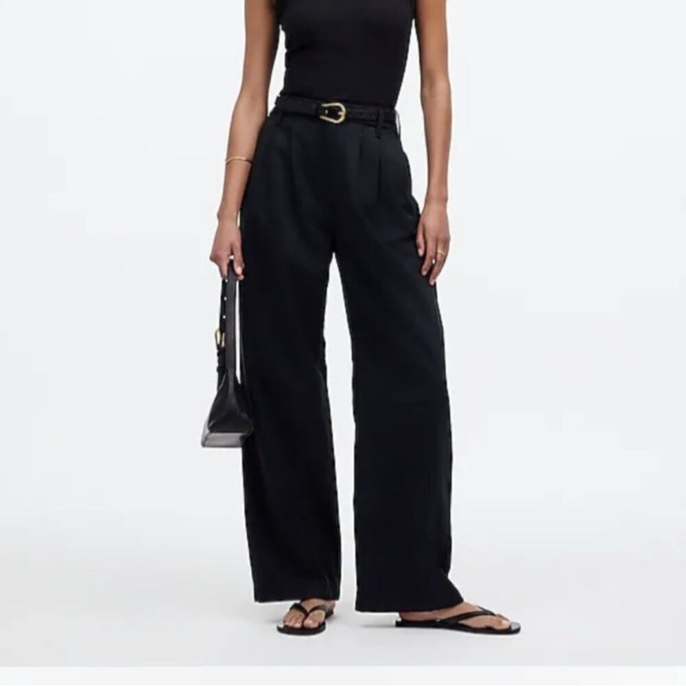 Madewell Black Wide Leg Pants